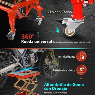 Gato Hidráulico VIVOHOME 160kg Moto