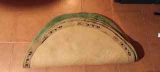 Lote 4 alfombras OAT Indonepal lana verde