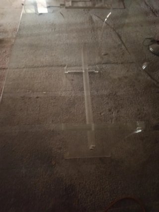 Mesa de centro acrílico transparente