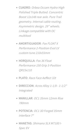 Orbea Occam M H20LT