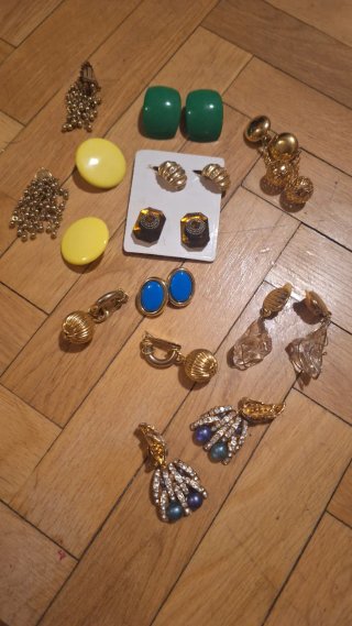 Lote de pendientes variados vintage