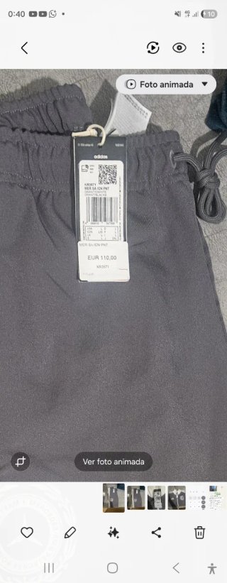 Chándal Adidas Mercedes Fórmula 1 Gris