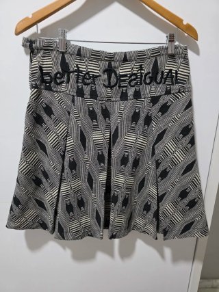 Falda Desigual Estampada Étnica T.38