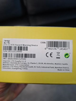 Luz de Emergencia V16 ZTE Homologada DGT