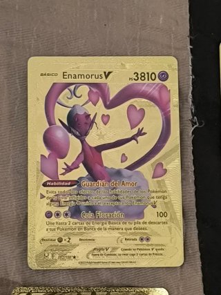 Lote de 6 cartas Pokémon doradas