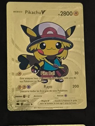 Lote de 6 cartas Pokémon doradas