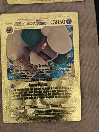 Lote de 6 cartas Pokémon doradas