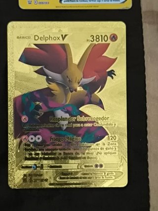 Lote de 6 cartas Pokémon doradas