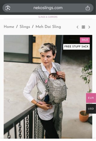 Mochila Porteo Neko Slings Gris