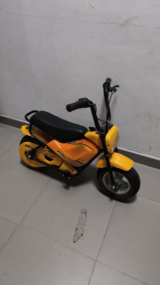 Mini Moto Infantil Amarilla y Negra