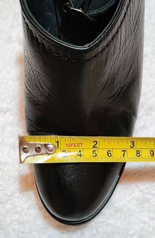 Botines de cuña de piel negros