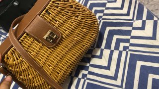 Bolso de mimbre verano boho PARFOIS