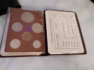 Pruebas Numismáticas Españolas 6 monedas 1975