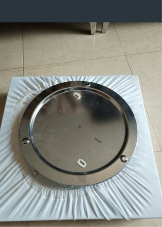 Lámpara de techo cuadrada de tela