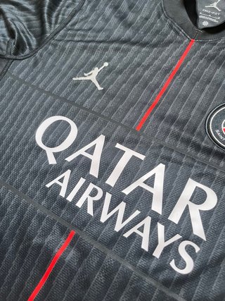 Jordan Camiseta fútbol PSG negra