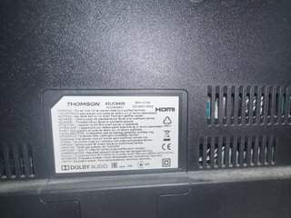 Televisor Thomson Negro y Plateado