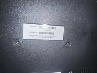 Televisor Thomson Negro y Plateado