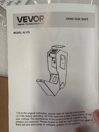 Caja Fuerte Vevor Negra Metal