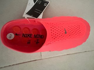 Chancla deportiva  fluor naranja/rosa