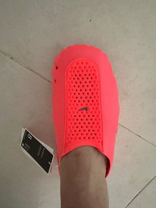 Chancla deportiva  fluor naranja/rosa