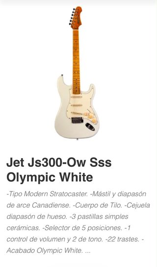 Jet JS300-OW SSS Olympic White+ Vox pathfinder 10