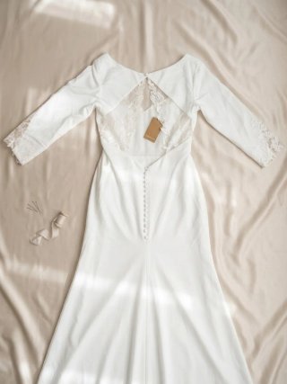 Vestido de Novia color marfil Manga Larga