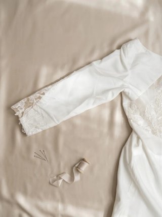 Vestido de Novia color marfil Manga Larga