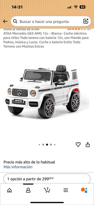 Coche eléctrico infantil Mercedes G63 AMG 12v