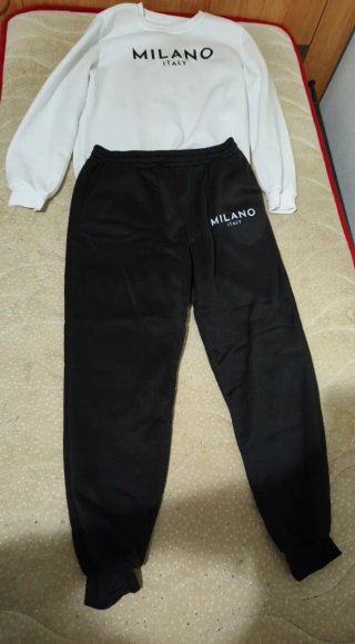 Conjunto Milano Blanco y Negro