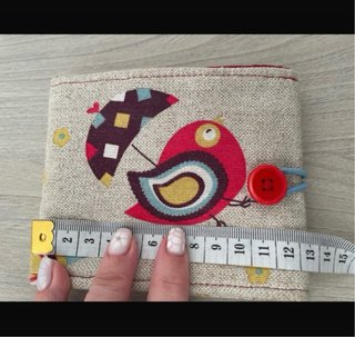 Neceser artesanal pájaros hecho a mano