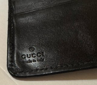 Portafogli Gucci Pelle GG Nero Uomo