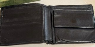Portafogli Gucci Pelle GG Nero Uomo