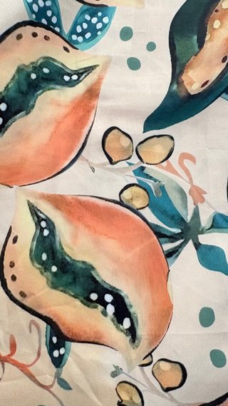 Conjunto dos piezas estampado frutas