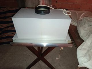 Campana extractora blanca