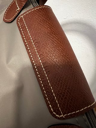 Bolso Longchamp Le Pliage Gris y Marrón