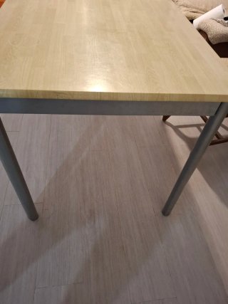 Mesa de salón/jardín madera y metal
