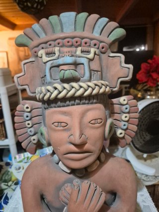 Figura Tlaloc/Cocijo Dios Lluvia Azteca