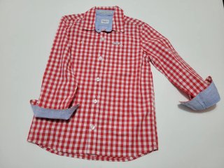 Camisa Pepe Jeans cuadros roja T.7