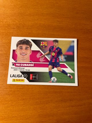 Cromo Pau Cubarsi LaLiga Panini EA