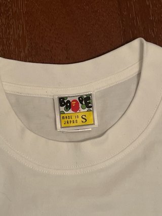 T-shirt BAPE APE HEAD Blu/Bianco