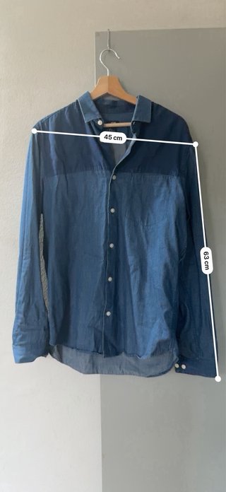 Camicia H&M Uomo Blu Taglia M
