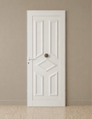 Puerta de aluminio sin marco
