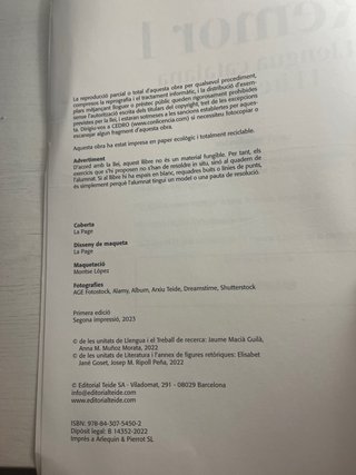 Remor. Llengua catalana i Literatura 1 Batxillerat