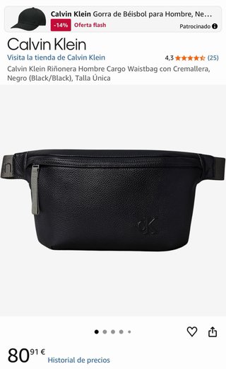 Riñonera Calvin Klein Negra
