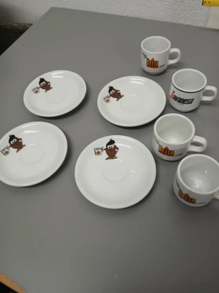 Conjunto 4 chávenas de café