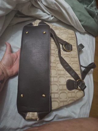 Bolso Vintage Carolina Herrera CH Beige