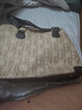 Bolso Vintage Carolina Herrera CH Beige