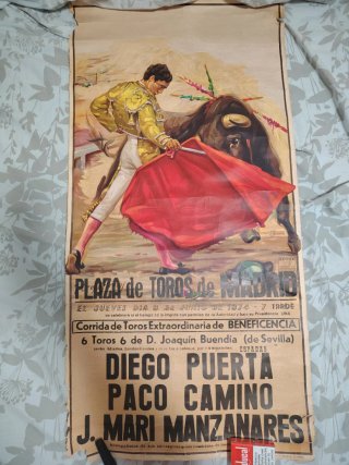 Cartel Toros Madrid 1974