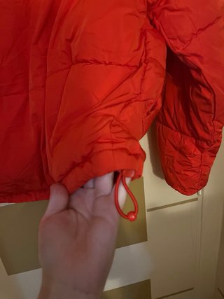 Chaqueta acolchada roja Bershka