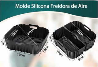 Accesorios Freidora Aire Negro/Plata
